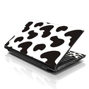 LSS 15.6 & 17.3 Inches Laptop Notebook Skin Sticker Decal - Cow Print